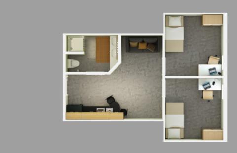 Two bedroom layout